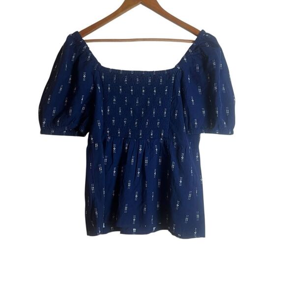 Madewell 100% cotton embroidered blouse. Size medium - Picture 6 of 8